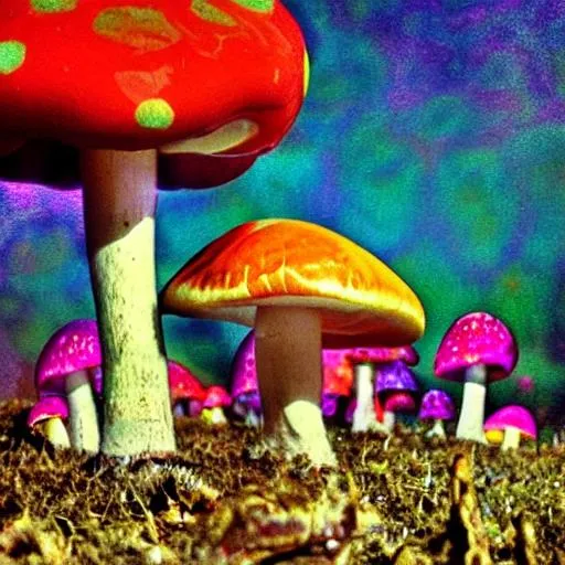 psychedelic mushroom OpenArt