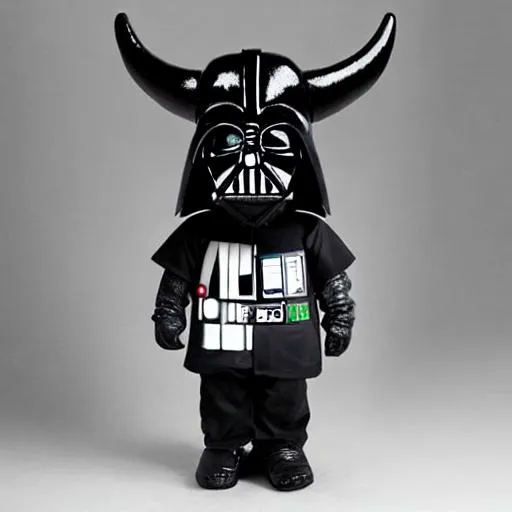 Prompt: cow darth vader