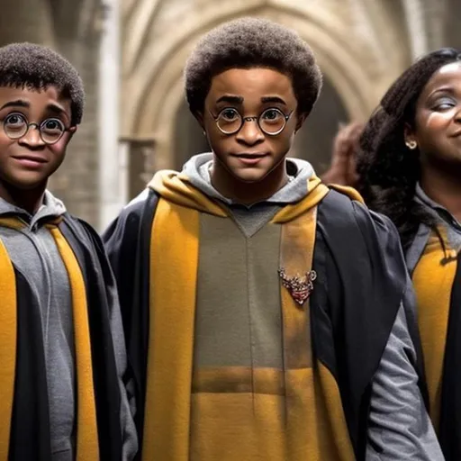 Prompt: Black harry potter 