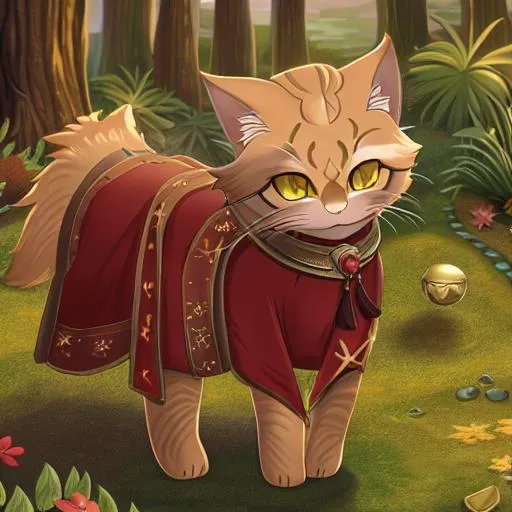 Prompt: khajit from fantasy game