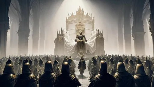Prompt: Crowding new king, fantasy, Ceremony, Dramatic Light, perfect composition, 4K, Epic, Create by Christopher Nolan