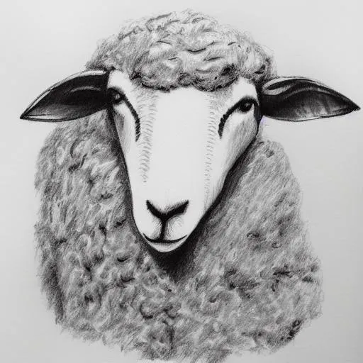 Prompt: Sketch sheep

