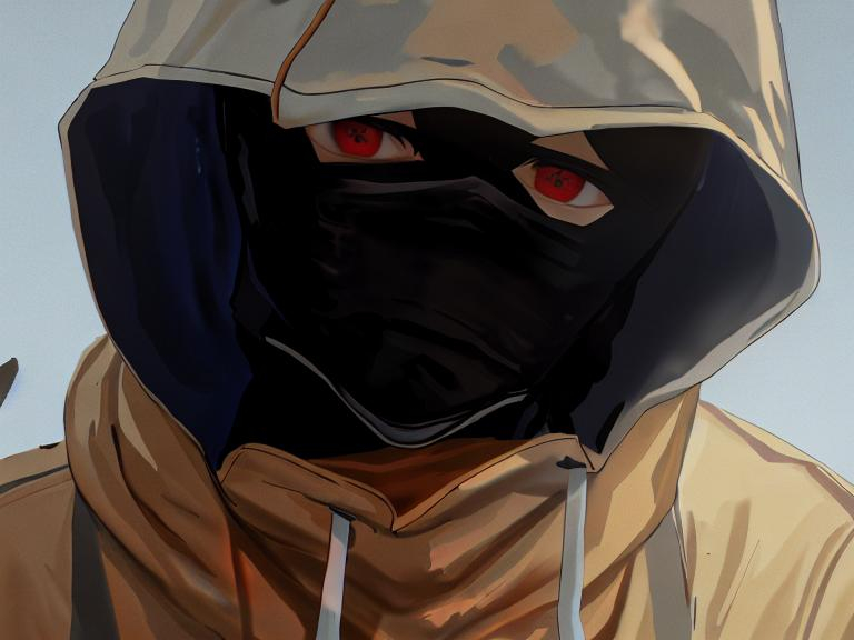 A hooded guy with a balaclava | OpenArt