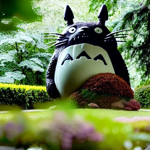 Prompt: high quality portrait of totoro as a metal garden statue,totoro is in a yard in front of a house,perfect composition, hyperrealistic, super detailed, 8k, high quality, trending art, trending on artstation, sharp focus, studio photo, intricate details, highly detailed, Trending on Artstation, Cozy wallpaper,hyperdetailed hair, master piece, hyperdetailed full body, hyperdetailed , 3d lighting,cute, professional,perfect composition, unreal engine 8k octane, 3d lighting, UHD, HDR, 8K, render, HD, trending on artstation,