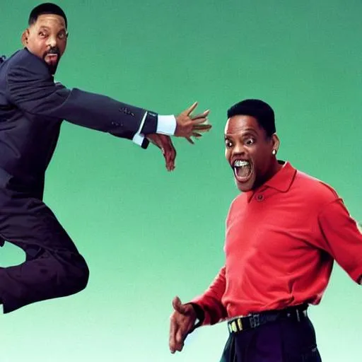 Prompt: Will Smith hitting Chris Rock
