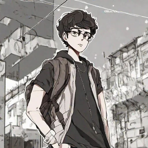 Prompt: a boy called karl drew in anime style

