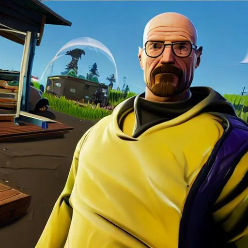 Prompt: Walter White in Fortnite