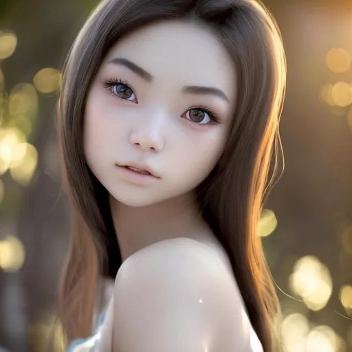 Japanese Portrait Woman Figurine