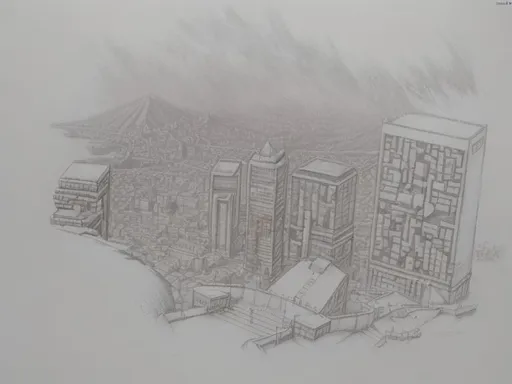Prompt: Gameplay scenes, city, concept art, extremely detailed pencil drawing by Greg Rutkowski and by Henry Justice Ford and by Steve Henderson