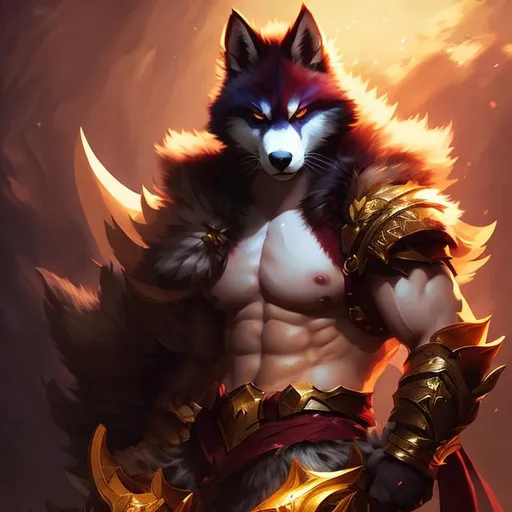 Prompt: upper torso portrait of league of legend's Rakan as furry mage, soft lighting, perfect composition, cinematic, video game trailer, dramatic, detailed painting, 8k, octane render, by makoto shinkai, stanley artgerm lau, wlop, rossdraws, concept art, digital painting, looking into camera,