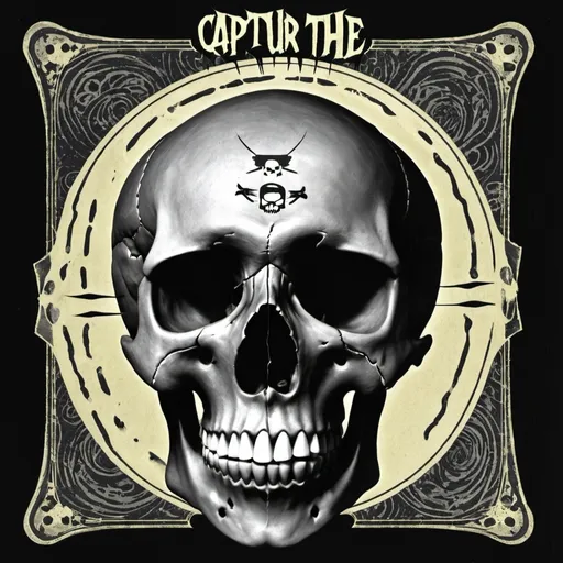 Prompt: Album cover "capture the skull"