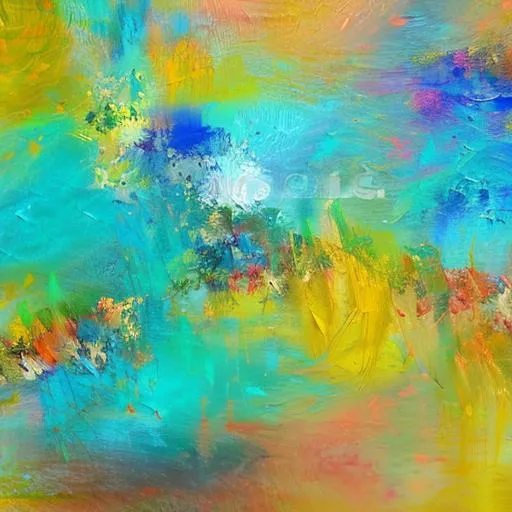 abstract painting soft colorful high resolution impr...