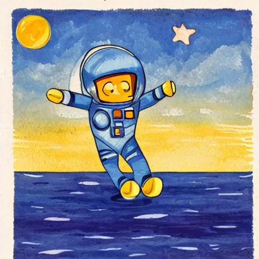 Prompt: astronaut in the ocean