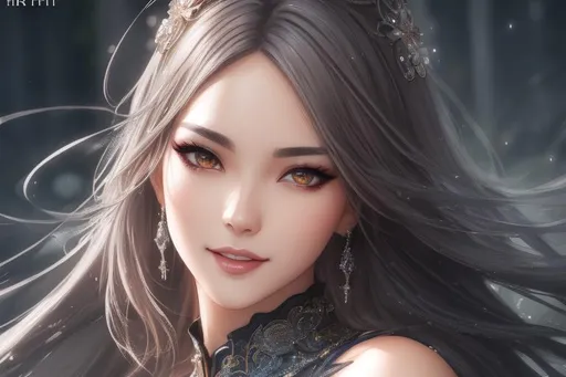 Prompt: splash art, by Greg rutkowski, hyper detailed perfect face,

beautiful kpop idol, full body, long legs, perfect body, abs,

high-resolution cute face, perfect proportions,smiling, intricate hyperdetailed hair, light makeup, sparkling, highly detailed, intricate hyperdetailed shining eyes,  

Elegant, ethereal, graceful,

HDR, UHD, high res, 64k, cinematic lighting, special effects, hd octane render, professional photograph, studio lighting, trending on artstation