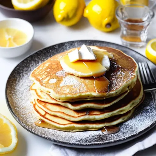 Prompt: lemon pancakes