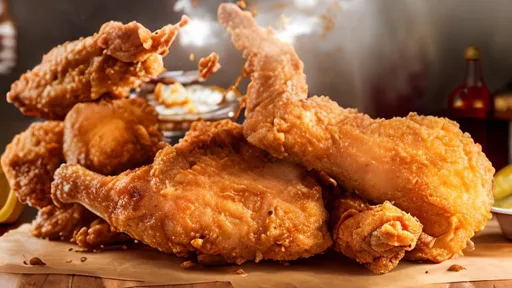 Prompt: the best-fried chicken on the planet, seasoned, KFC, realistic, full-frame pictures, photograph, octane render, realistic pictures