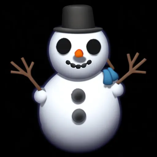 Prompt: Snowman emoji