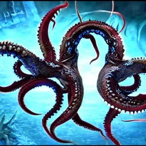Mortal Kombat squid subzero fights octopus scorpian...