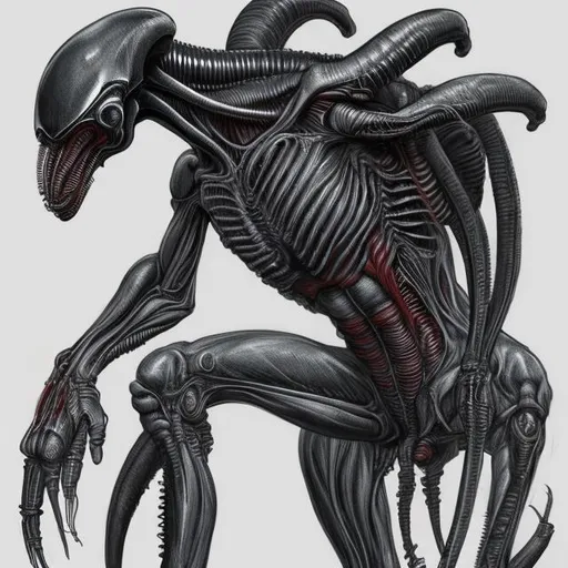 Prompt: xenomorph anatomy