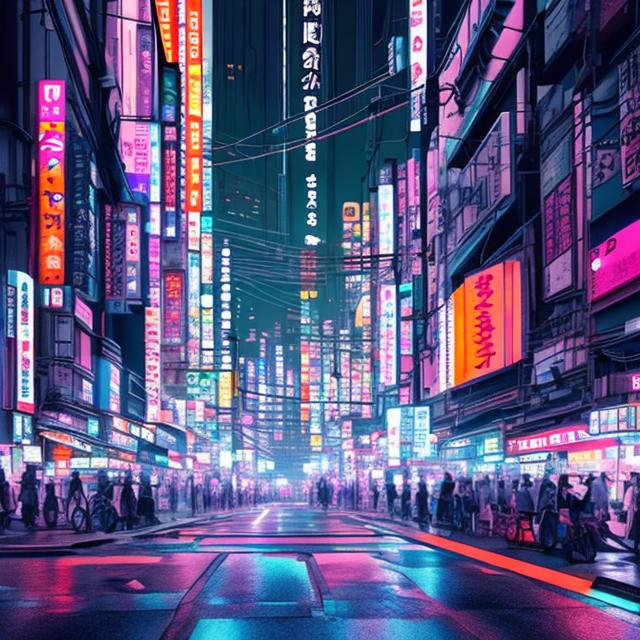 Tokyo city colourful hyper realistic neon 8k cyberpu... | OpenArt