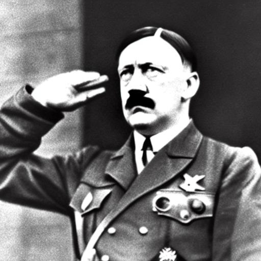 Adolf Hitler saluting | OpenArt