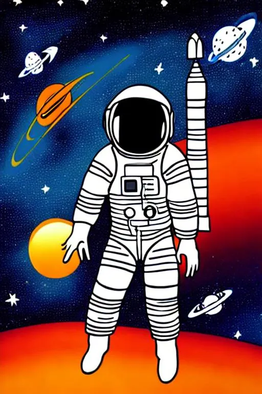 Prompt: Astronaut in space

