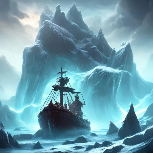 Prompt: The tale of Freljord's discovery began with an intrepid explorer, who stumbled upon the island quite by accident during a harrowing voyage. The ship was caught in a fierce tempest, driven off course by a supernatural blizzard that seemed to beckon her towards an unknown destiny -- the crew found themselves marooned on this frosty isle.
