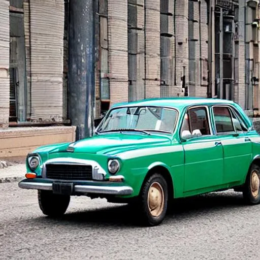 Prompt: the soviet car