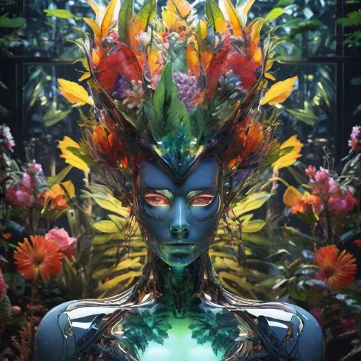 Prompt: Prompt:
high detailed professional upper body photo of a transparent porcelain android looking at viewer,with glowing backlit panels,anatomical plants,dark forest,night,darkness,grainy,shiny,intricate plant details,with vibrant colors,colorful plumage,bold colors,flora,contrasting shadows,realistic,photographic,

Negative prompt:
(worst quality, low quality:1.8),deformed,disfigured,ugly,disgusting,artifacts,duplicate,cloned,extra,missing,mutated,cropped,gross,fused,conjoined,poor,floating,disconnected,amputated,heterochromia,crossed eyes,squint,monochrome,text,logo,watermark,sign,signature,footer,fineprint,info,information,written,letters,words,photo,photograph,picture,image,screenshot,desk,pen,table,paper,symmetric,multiple views,split view,letterboxed,