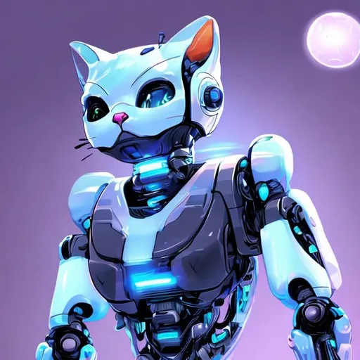 Mouse controlling a robot cat to defend himself. Concept art I did :  r/FortNiteBR