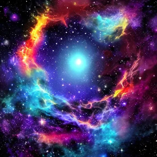 Prompt: cosmic space no planets