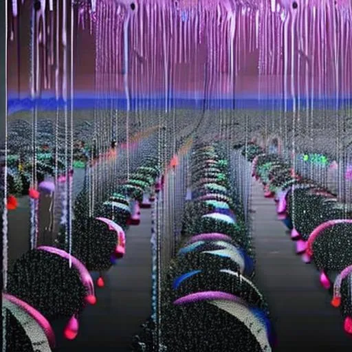 Prompt: drippings of euphoria raining down on planet reality