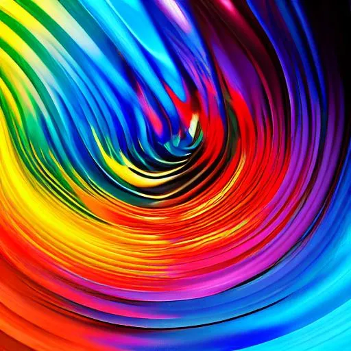 Prompt: Create an abstract artwork that explores the concept of movement and energy. Start with a blank canvas, and experiment with the time step size, noise level, and number of iterations to create dynamic and fluid patterns. Use bold and vibrant colors to represent the energy and movement in the image. Add visual interest by incorporating contrasting shapes and textures, such as sharp lines against soft curves or smooth gradients against rough edges. Use post-processing techniques to enhance the overall impact of the image, creating a captivating and mesmerizing piece that captures the viewer's attention.