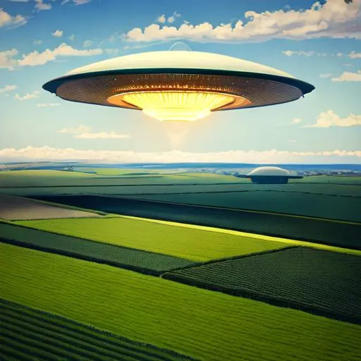 Prompt: 1908 still shot of ufo over a farm,hyperrealistic, super detailed, 8k, high quality,