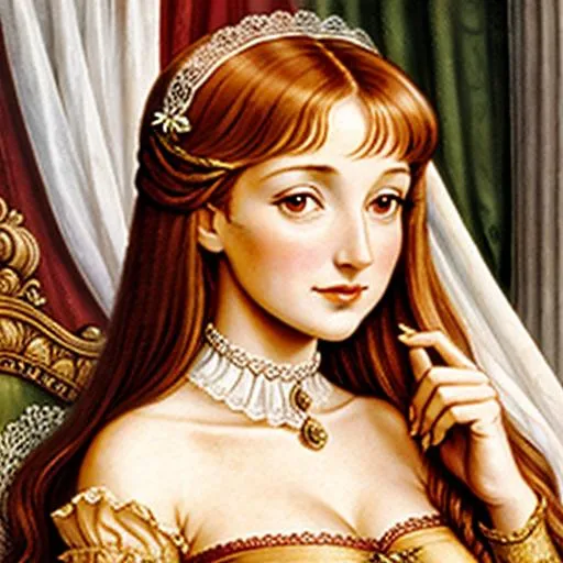 Prompt:  Jane Seymour, 16th century, Royal queen

