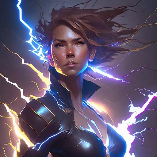 Prompt: "Girl who is literally made of lightning, 8k resolution concept art portrait by Greg Rutkowski, Artgerm, WLOP, Alphonse Mucha dynamic lighting hyperdetailed intricately detailed Splash art trending on Artstation triadic colors Unreal Engine 5 volumetric lighting"