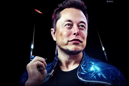 realistic portrait photo of elon musk in space, colo... | OpenArt