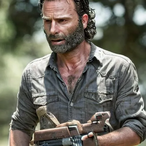 Prompt: rick grimes