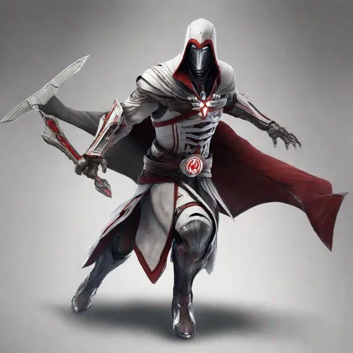 Prompt: Ultron and Ezio  assassin’s creed combined 