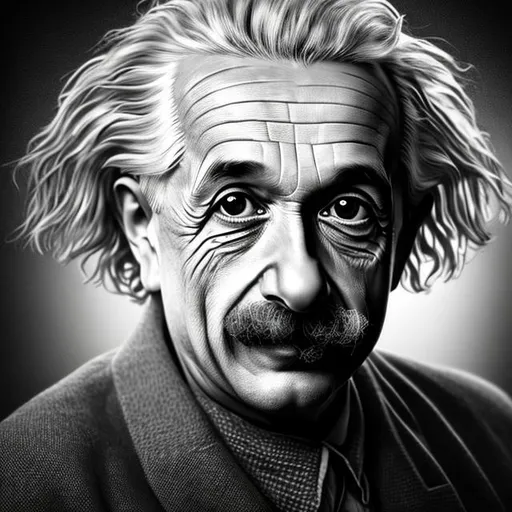 Prompt: photo realistic portrait of albert einstein, centered in frame, facing camera, symmetrical face, ideal human, 85mm lens,f8, photography, ultra details, natural light, light background, photo, Studio lighting