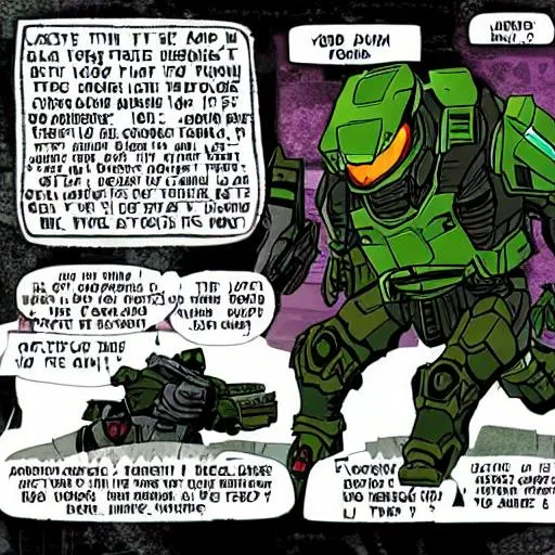 Prompt: The Doom Slayer verses Master Chief