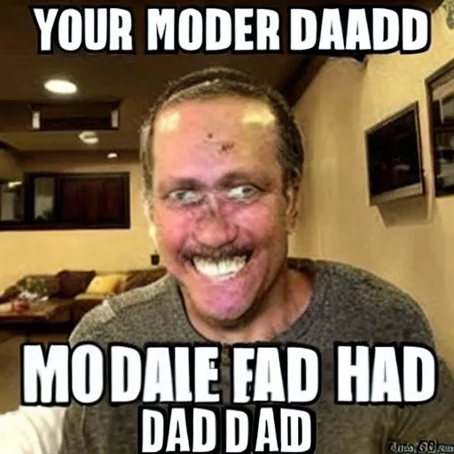 Prompt: your mom mixed with your dad
