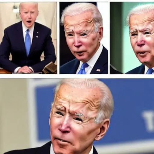 Prompt: Joe Biden’s real face