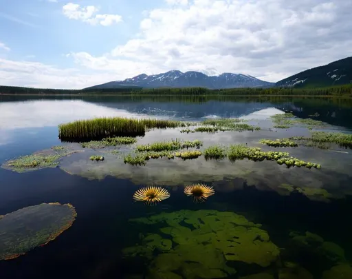 Prompt: Lake ecosystem