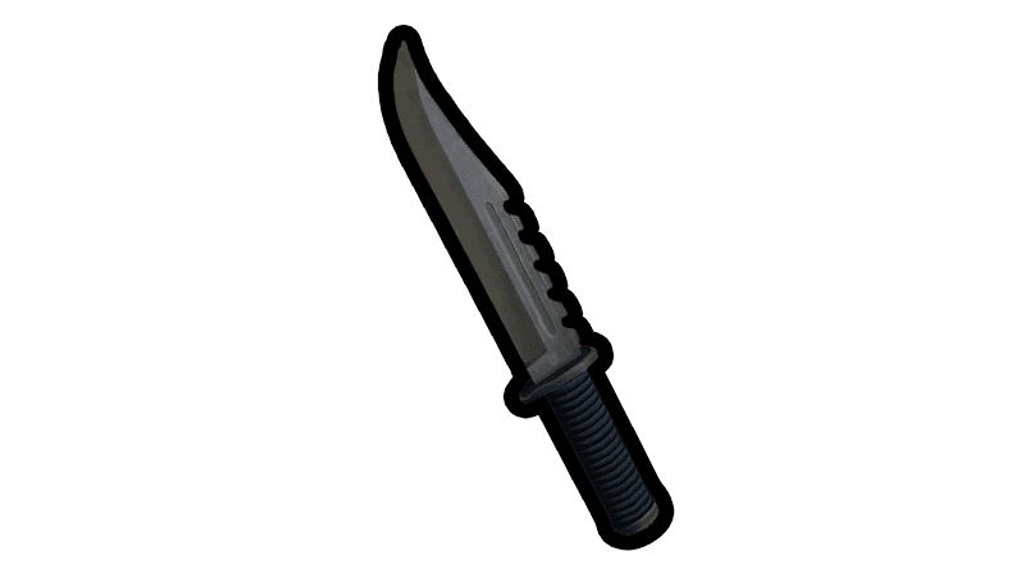 AI Art Generator: Roblox character with a knife