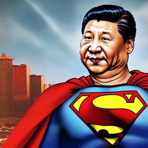 Prompt: 
Xi Jinping  is superman in china 
 



