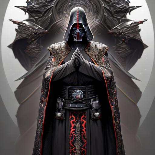 Sith Lord, Star Wars, full body, cloth robes with de... OpenArt