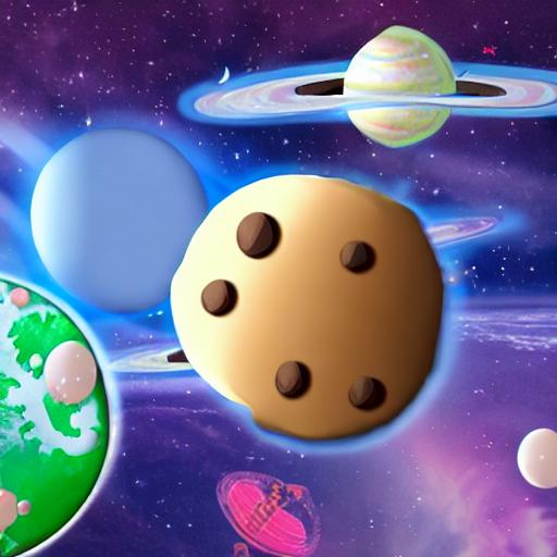 cookie in outer space planet
