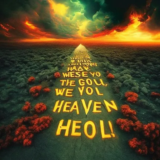 Prompt: Heaven or hell? Where will you go?