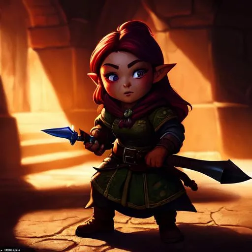 Female Gnome redhead | OpenArt